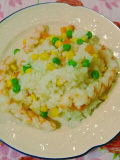 ルクエで♡えびピラフ-レシピのメイン写真