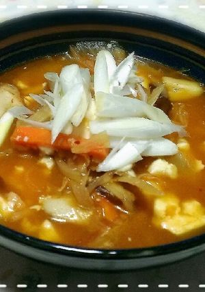 冷蔵庫の余り野菜で(^^)キムチスープ★-レシピのメイン写真
