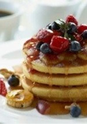 ヨーグルトで ふんわり パンケーキ ♪-レシピのメイン写真