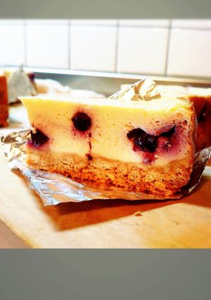 旬！ミキサーでブルーベリーのチーズケーキ-レシピのメイン写真