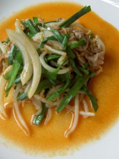 レンジで5分!豚肉と野菜の激辛蒸し-レシピのメイン写真