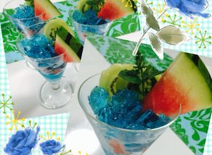 ブルーハワイのシュワシュワゼリー✨-レシピのメイン写真