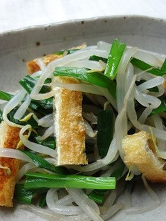 もやしとニラと揚げのポン酢あえ-レシピのメイン写真