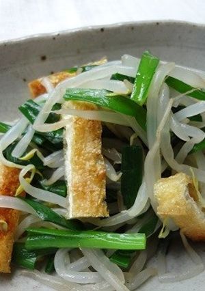 もやしとニラと揚げのポン酢あえ-レシピのメイン写真