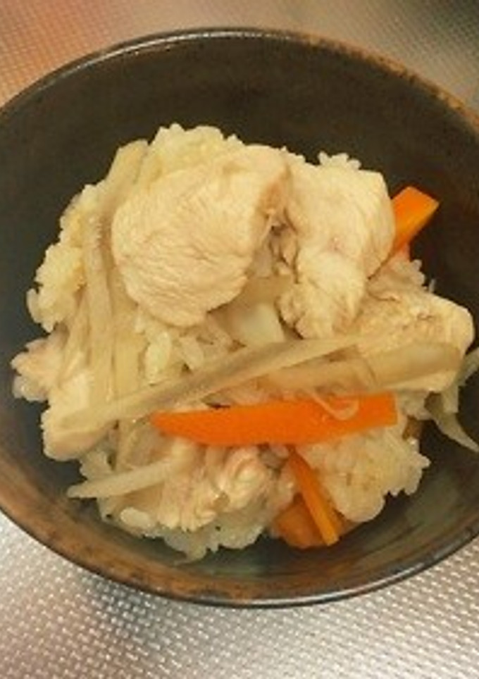 簡単☆炊き込み御飯☆具材は後入れ！-レシピのメイン写真
