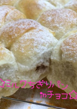 ☆ミルクちぎりパンinチョコ☆-レシピのメイン写真