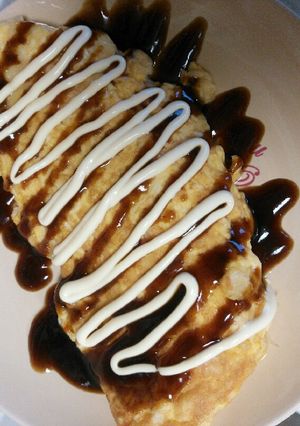 ふわふわ♡お好み焼き風オムレツ-レシピのメイン写真