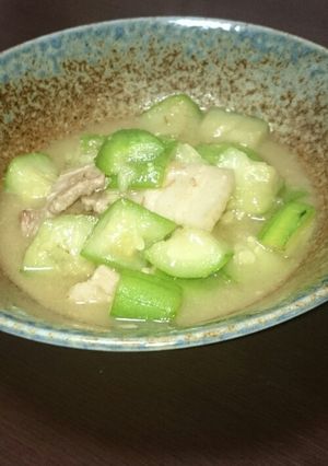 豚とヘチマの味噌炒め-レシピのメイン写真