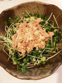 カイワレとツナだけ☆簡単サラダ-レシピのメイン写真