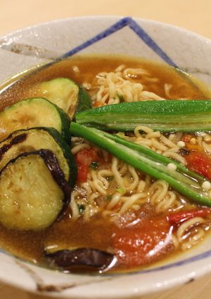 夏野菜カレーラーメン-レシピのメイン写真
