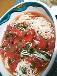 暑い時に*しそトマそうめん-レシピのメイン写真
