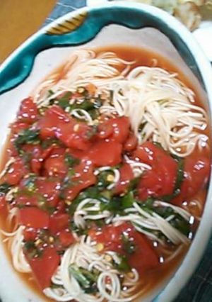 暑い時に*しそトマそうめん-レシピのメイン写真