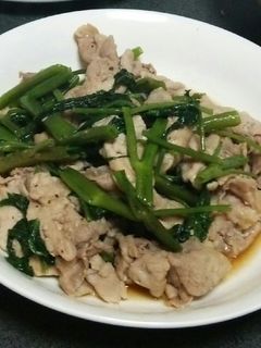 所要時間10分⭐豚肉と空芯菜炒め-レシピのメイン写真