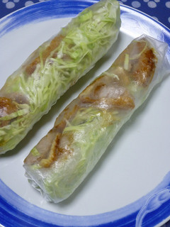 簡単!ライスペーパー☆とんかつ定食風味-レシピのメイン写真