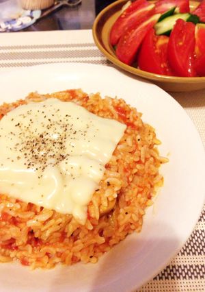 超ズボラなトマトチーズリゾット☆-レシピのメイン写真