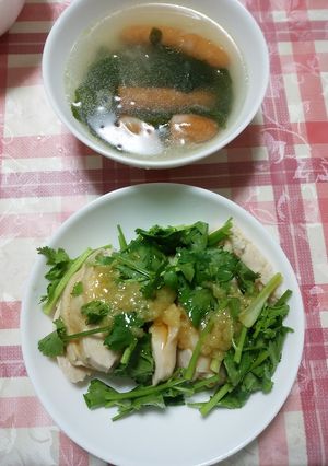 男子ごはん　鶏パク＆スープ-レシピのメイン写真