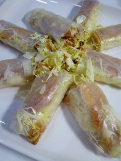 簡単!ライスペーパー☆ハムカツ定食-レシピのメイン写真
