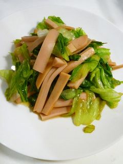 簡単!レタスの硬い外葉☆レタスの醤油炒め-レシピのメイン写真