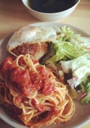 簡単トマトパスタ-レシピのメイン写真