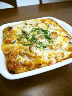 鶏肉と茄子のトマトクリームグラタン♪-レシピのメイン写真