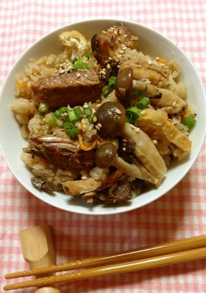 味付けさば缶で炊き込みご飯-レシピのメイン写真
