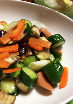 簡単！オリーブオイルで野菜炒め-レシピのメイン写真