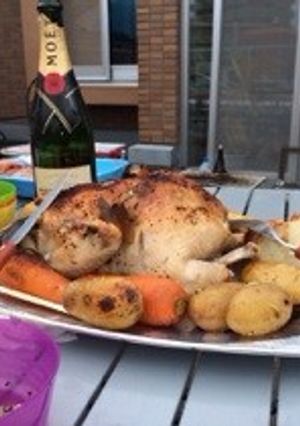 ダッヂオーブンで簡単鶏の丸焼き-レシピのメイン写真