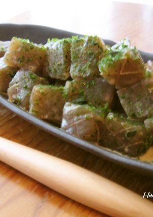 材料これだけ♪簡単美味しいマヨこんにゃく-レシピのメイン写真