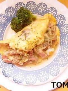 ✿とまモンの簡単とろけるチーズオムレツ✿-レシピのメイン写真