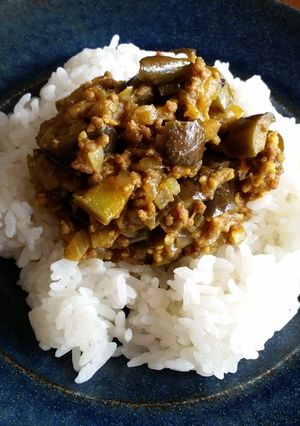 中華鍋でナスのドライカレー-レシピのメイン写真