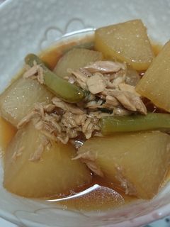 大根とツナ缶でこっくり煮物。-レシピのメイン写真