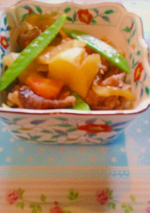 ルクエで♡黒糖風味の肉じゃが-レシピのメイン写真
