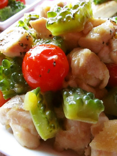 鶏肉ゴーヤの塩レモン炒め-レシピのメイン写真