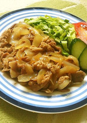 薄切り肉で作る♪めんつゆ生姜焼き♪-レシピのメイン写真