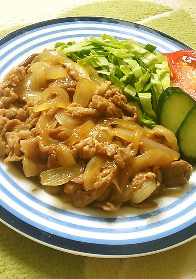 薄切り肉で作る♪めんつゆ生姜焼き♪-レシピのメイン写真