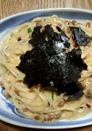 ペペロンチーノ納豆スパ-レシピのメイン写真
