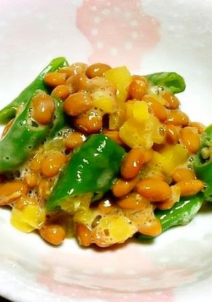 伏見とうがらしと沢庵の納豆あえ♪-レシピのメイン写真