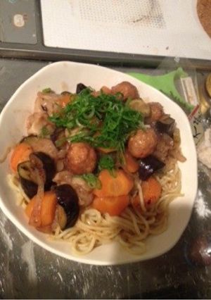 【中華風】具沢山あんかけごろごろパスタ-レシピのメイン写真