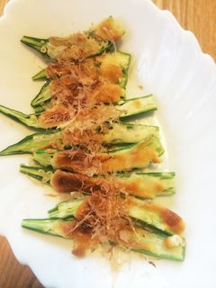 夫が作る☆オクラのマヨネーズ焼き-レシピのメイン写真