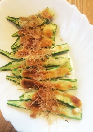 夫が作る☆オクラのマヨネーズ焼き-レシピのメイン写真