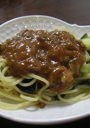 茄子とミートソースの夏パスタ-レシピのメイン写真