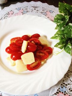 1分でできる簡単!カプレーゼ風サラダ-レシピのメイン写真