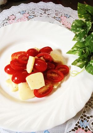 1分でできる簡単！カプレーゼ風サラダ-レシピのメイン写真