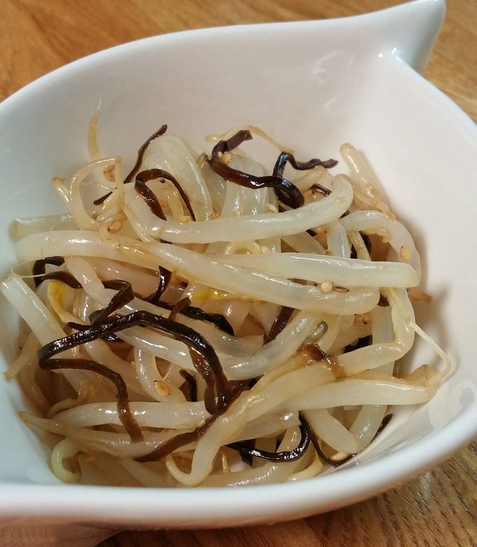 レンジで簡単☆節約☆もやしの塩昆布和え-レシピのメイン写真