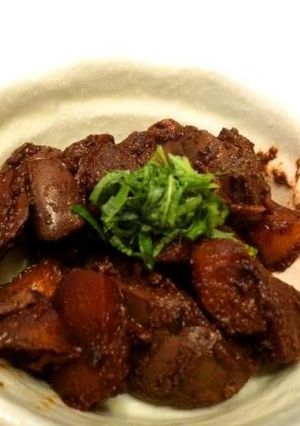 鶏レバーと根菜のカレー味噌煮-レシピのメイン写真