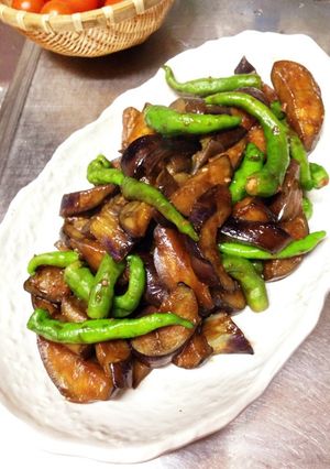 ナスとシシトウの中華風炒め-レシピのメイン写真