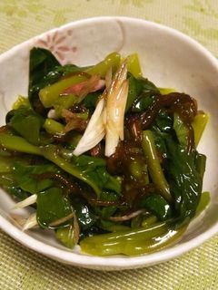 つるむらさきで簡単和え物-レシピのメイン写真