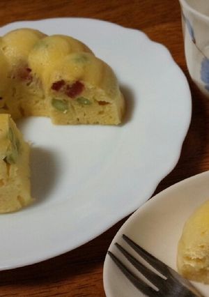レンジでウインナー入りおからケーキ-レシピのメイン写真