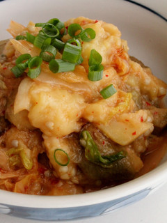 1人分!焼きなすのキムチマヨネーズあえ-レシピのメイン写真