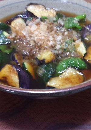 あっさり美味しい♪夏野菜の揚げ浸し☺-レシピのメイン写真